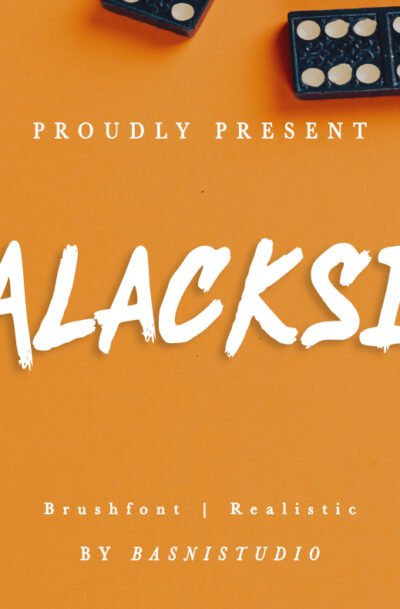 Balacksix | Brush Font