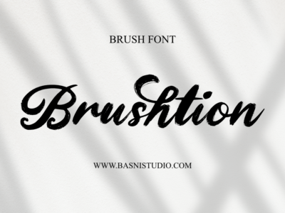 Brushtion Brush Font
