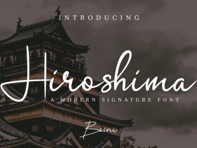 Hiroshima - Signature Font