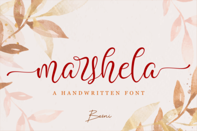 Marshela handwritten Font