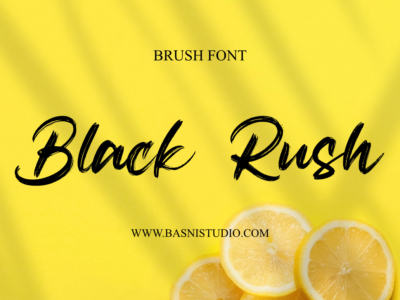 Black Rush Brush Font