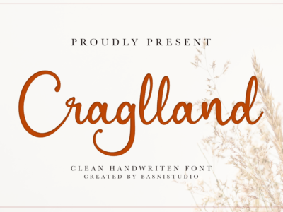 Craglland Handwritten Font