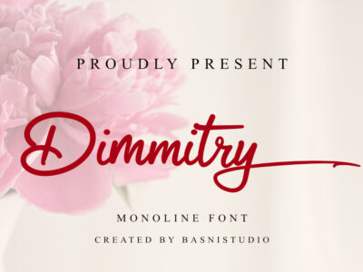 Dimmitry Monoline Font