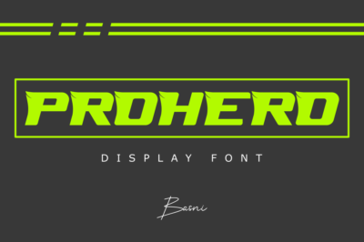 Prohero | Display Font