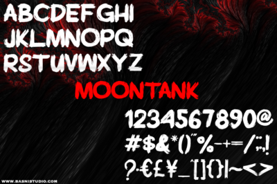 Moontank Display Font