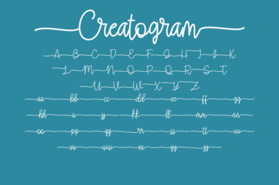 Creatogram Monoline Font