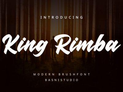 King Rimba Brush Font
