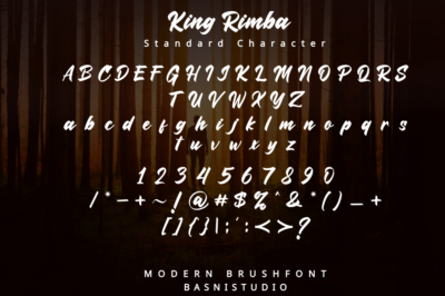 King Rimba Brush Font