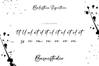 Balistica Signatura a Elegant Script Font - Image 16