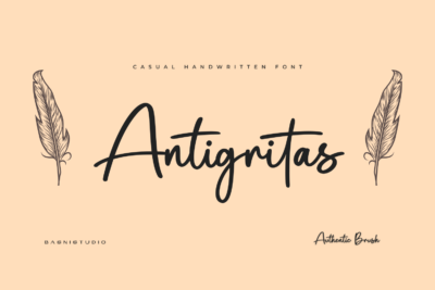 Antigritas Handwritten Font