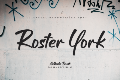 Roster York Casual Handwritten Font