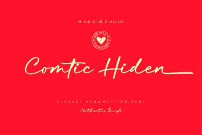 Comtic Hiden - Casual Handwritten Font for Branding