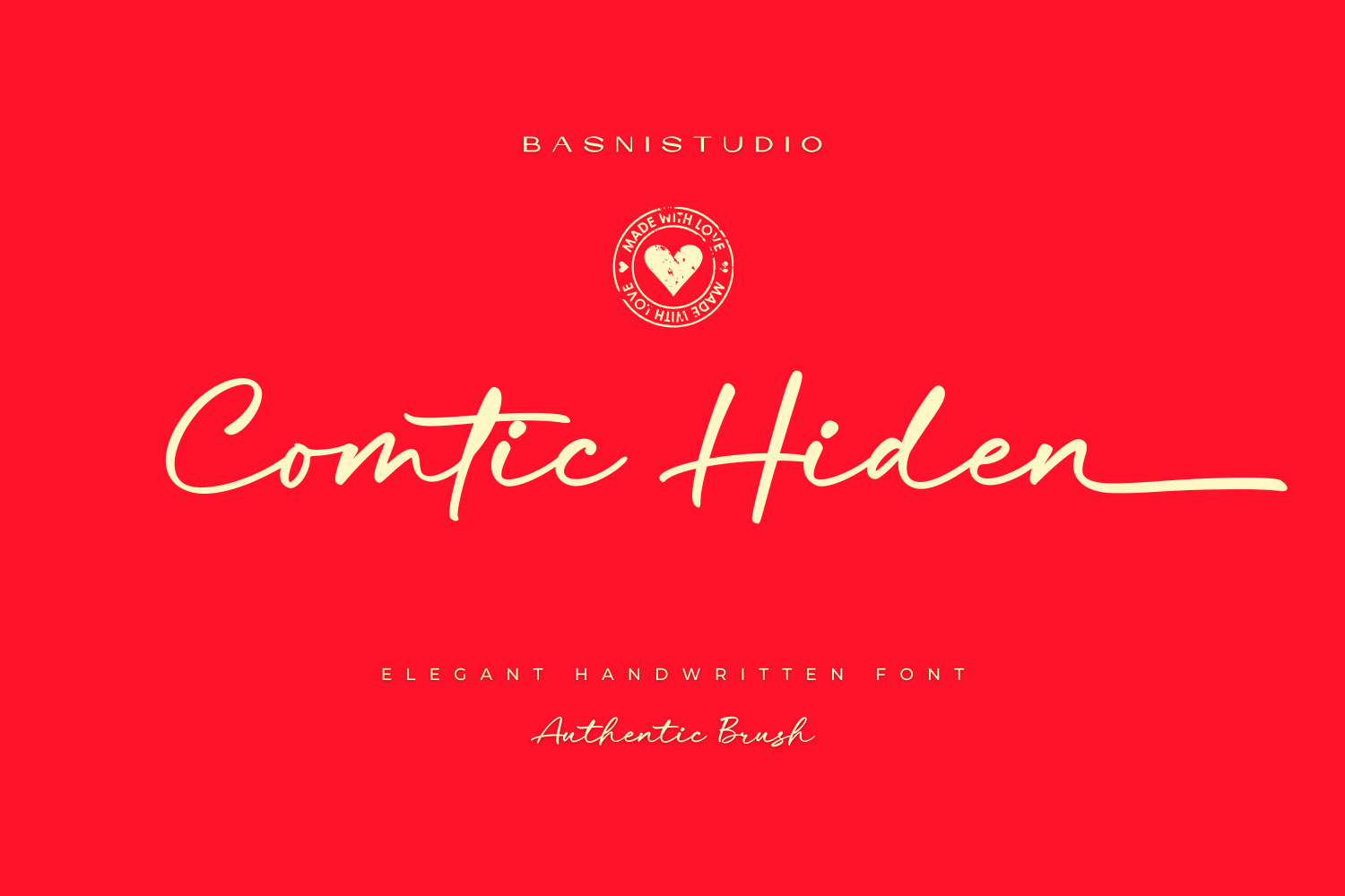 Comtic Hiden - Casual Handwritten Font for Branding