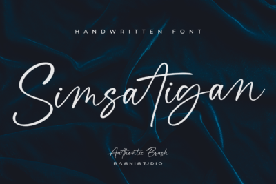 Simsatigan Handwritten Font