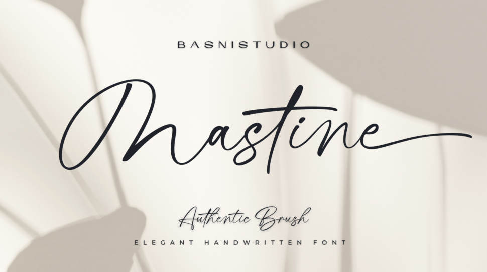 Mastine Elegant handwritten font