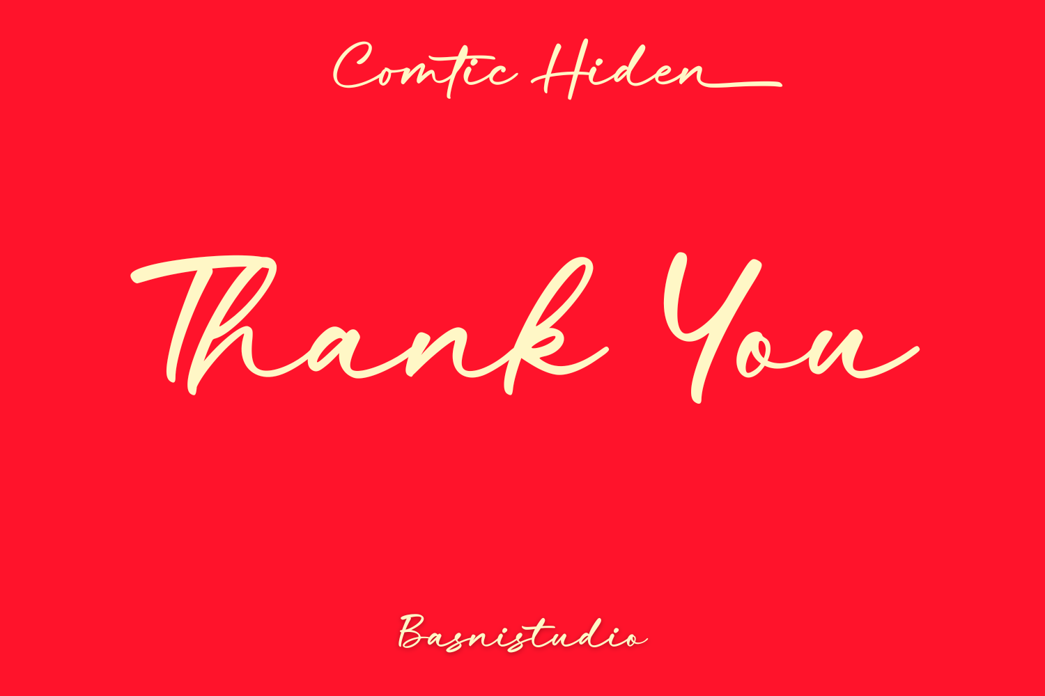 Comtic Hiden - Casual Handwritten Font for Branding - Image 16