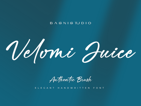 Velomi Juice Handwriting font