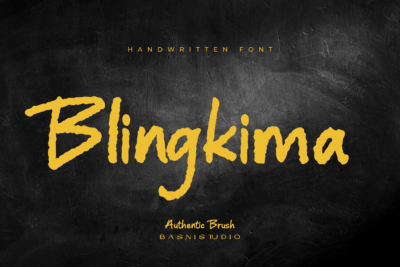 Blingkima Handwritten Font