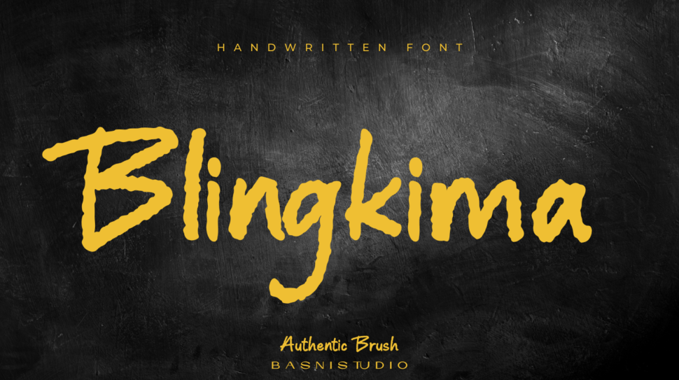 Blingkima Handwritten Font