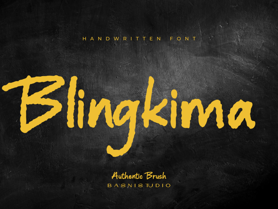 Blingkima Handwritten Font