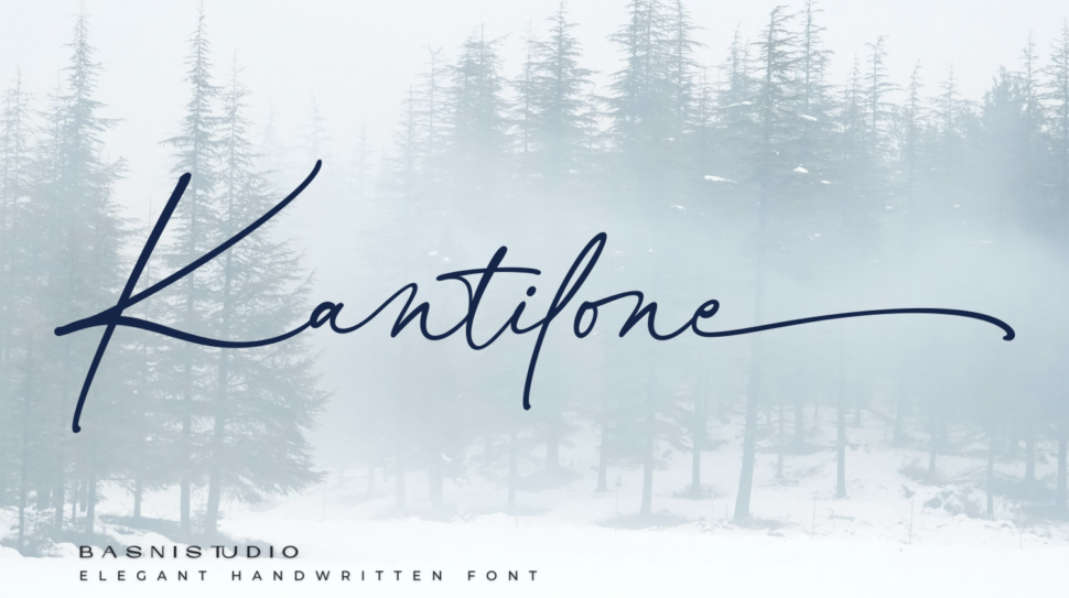 Kantilone Elegant Handwritten Font
