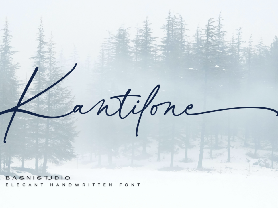 Kantilone Elegant Handwritten Font